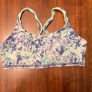 Ivivva teal and purple sports bra